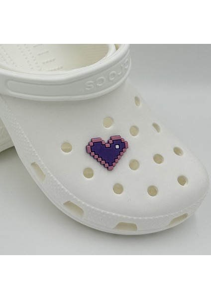 Terlik Süsü ve Aksesuarı , Çanta Süsü – Renkli Jibbitz Minecrft Kalp Görselli Figür Aksesuarı fiyatları