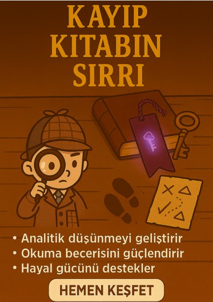 Kayıp Kitabın Sırrı - Çocuklar Için Dedektiflik Oyunu