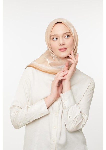 Sütlü Kahve Kehribar Eşarp