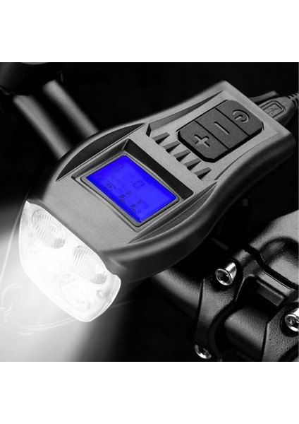 Kablosuz LCD Ekranlı Hız Göstergeli Bisiklet Kornası Şarjlı Bisiklet Feneri Su Geçirmez