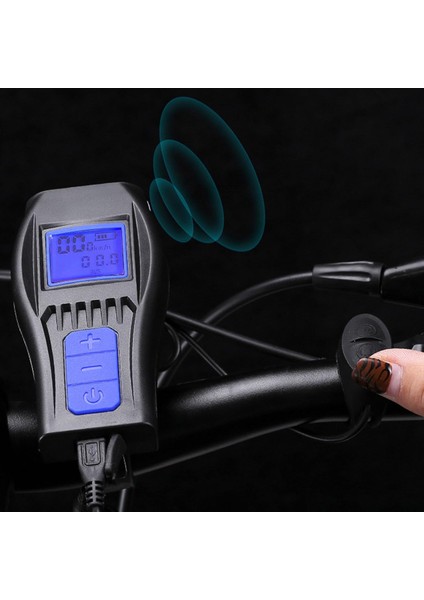 Kablosuz LCD Ekranlı Hız Göstergeli Bisiklet Kornası Şarjlı Bisiklet Feneri Su Geçirmez indirimleri