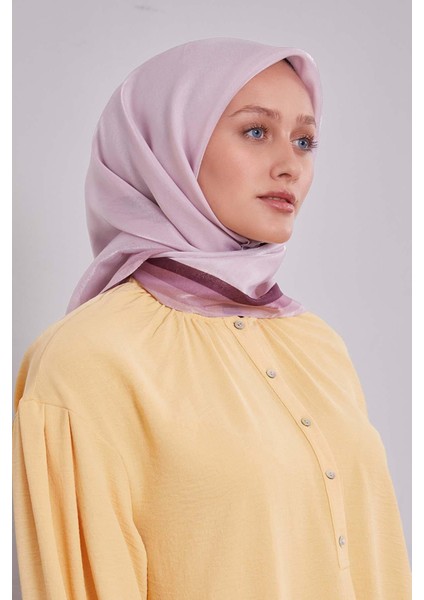 Açık Eflatun Kehribar Eşarp