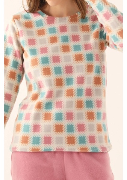 Krem Kadın Uzun Kol Polar Pijama Takım indirimleri