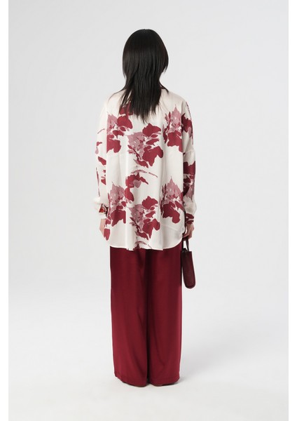 Kadın Karışık Desenli Oversize Dijital Gömlek indirimleri