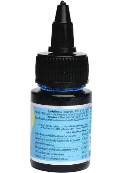 Su Bazlı Likit 25 gr Mavi Gıda Boyası – Pasta, Krem Şanti ve Şeker Hamuru Için Canlı Renk Boyası fiyatları