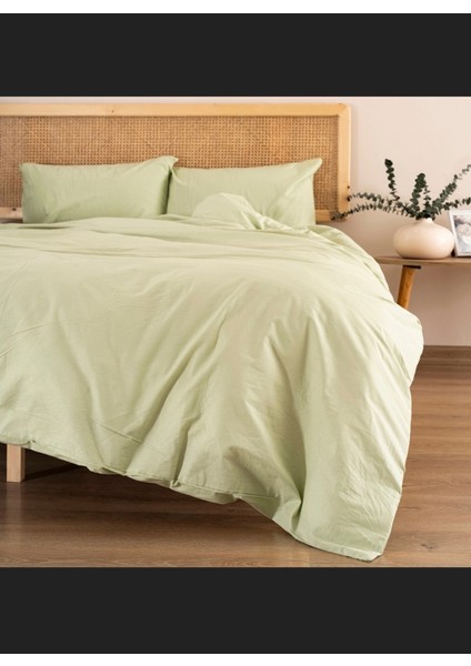 Çift Kişilik % 100 Pamuk Nevresim Takımı Lıght Green fiyatları