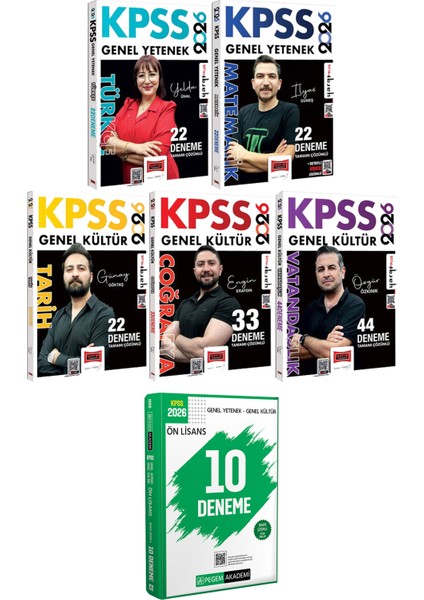 2026 Kpss Türkçe Matematik Tarih Coğrafya Vatandaşlık 143 Deneme - 2026 Kpss Ön Lisans Çözümlü 10 Deneme
