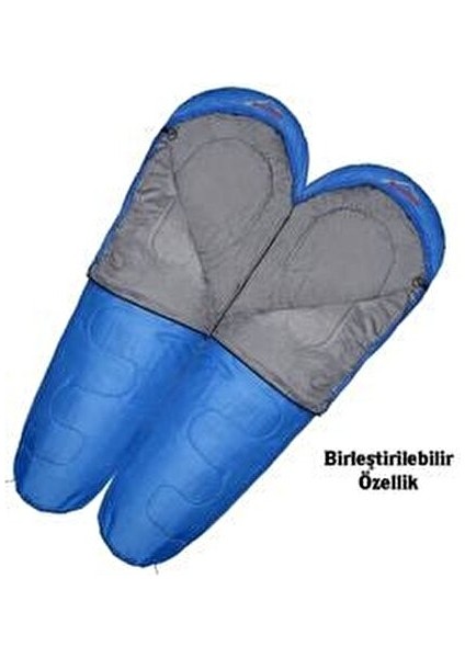 Uyku Tulumu 0ºC Mumya Tipi Su Geçirmez 230x80x50 cm Doğa Sporları İçin fırsatları