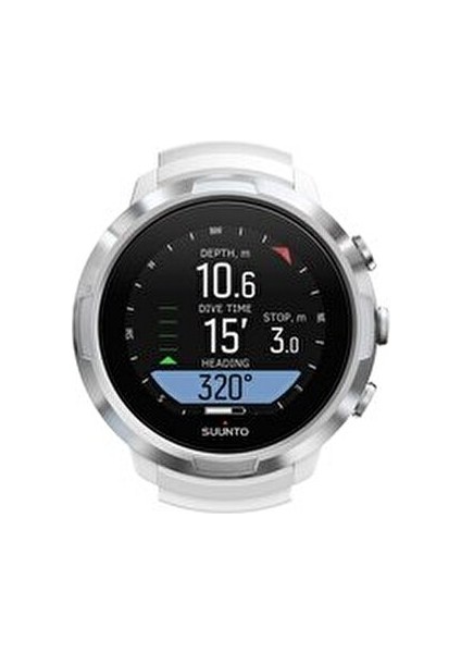 D5 White Dalış Bilgisayarı Paslanmaz Çelik Kasa ile 100 m Su Geçirmezlik Özelliği