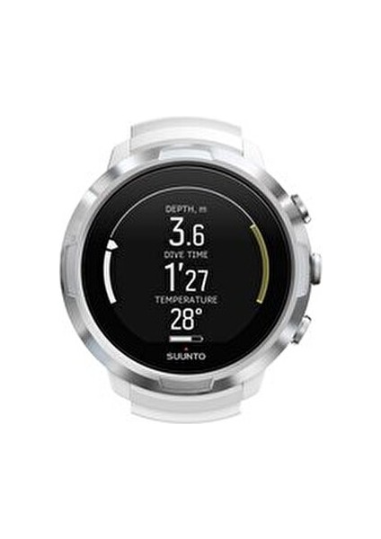 D5 White Dalış Bilgisayarı Paslanmaz Çelik Kasa ile 100 m Su Geçirmezlik Özelliği