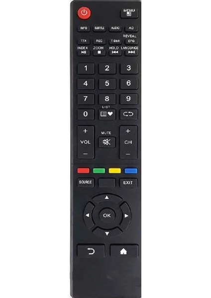 LCD LED Kumanda Botech Home Kalp Epg Tuşlu