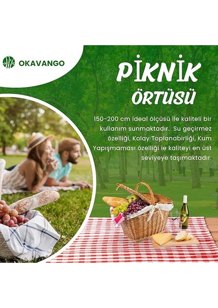 Battaniyesi, Piknik Örtüsü, Isı Izoleli Su Geçirmez Piknik Örtüsü, Taşıma Saplı Plaj Örtüsü 150-200 cm (Beyaz-Kırmızı Kare) indirimleri