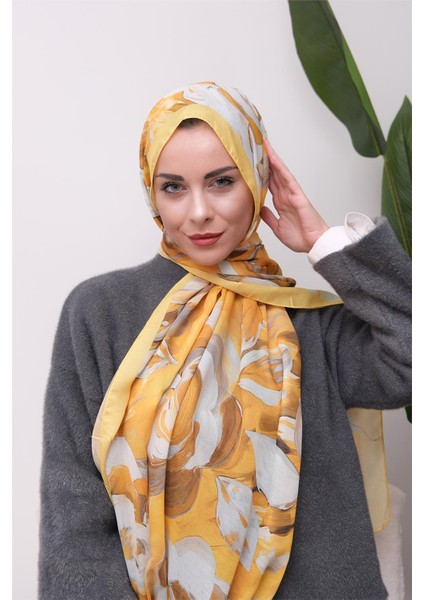 Floral Akrilik Desenli Dijital Soft Şal fırsatları