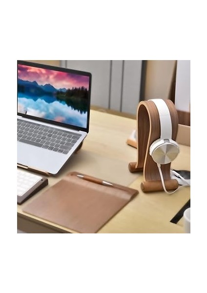 Ahşap Kulaklık Standı, Kulaklık Askı Tutucu Montaj, Oyun Kulaklıkları Ekranı, Şık Masa Kulaklık Tutucu Kurulum fırsatları