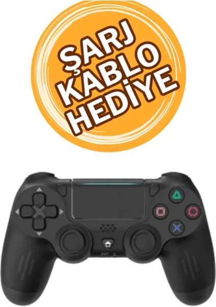 Ps4 Kol Kablosuz Bt Kablosuz Oyun Kolu Ps4 Joystick Tablet Telefon Pc Uyumlu Titreşimli Oyun Kolu - Lisinya