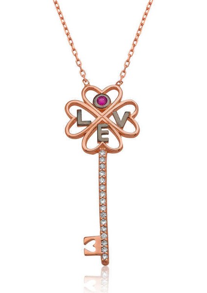 Gümüş Anahtar Bayan Kolye