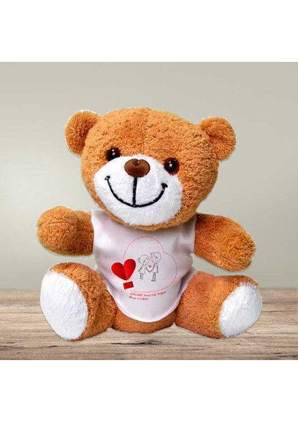 Kişiselleştirilebilir Peluş Kahverengi Ayıcık | Yelkovanstudio