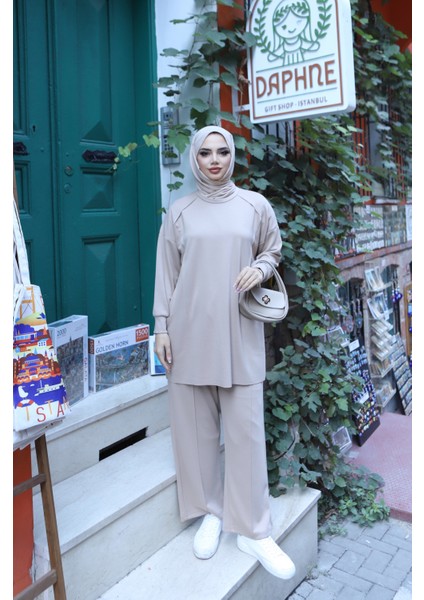 Yanları Cepli Fermuarlı Modal Takım