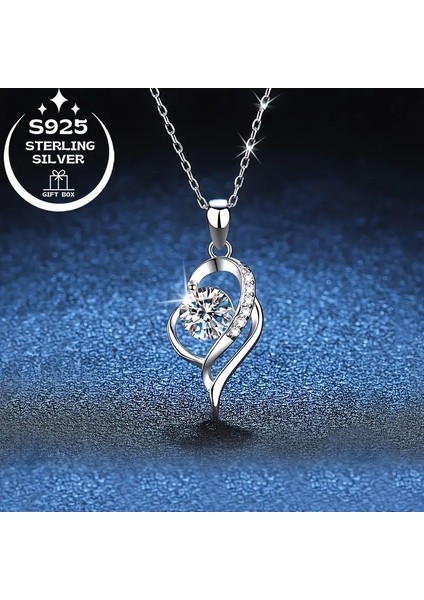 Lidya parlak taşlı 925 ayar gümüş zincir kadın kolye modelleri