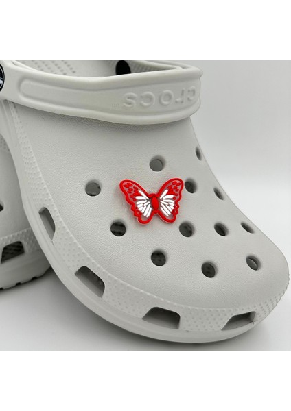 Terlik Süsü ve Aksesuarı , Çanta Süsü – Jibbitz 3D Büyük Boy Desenli Kelebek Figür Logo Aksesuar modelleri