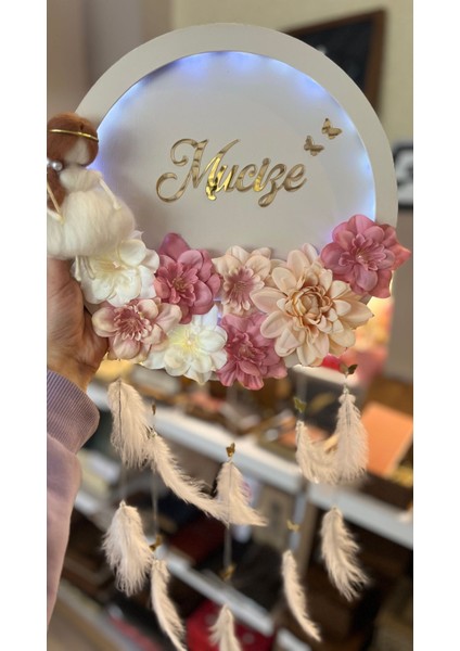 Keçe Bebekli Çocuk Odası Kapı Süsü