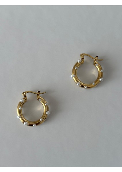 Inci Top Detay Kararmaz Halka Gold Çelik Küpe fiyatları