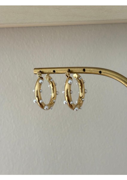 Inci Top Detay Kararmaz Halka Gold Çelik Küpe indirimleri