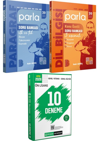 2026 Parla Paragraf Parla Dil Bilgisi Soru Bankası - 2026 Kpss Ön Lisans Çözümlü 10 Deneme