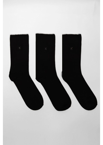 Kadın 3'lü Paket Melissa Modal Soket Çorap Siyah/Siyah/Siyah modelleri