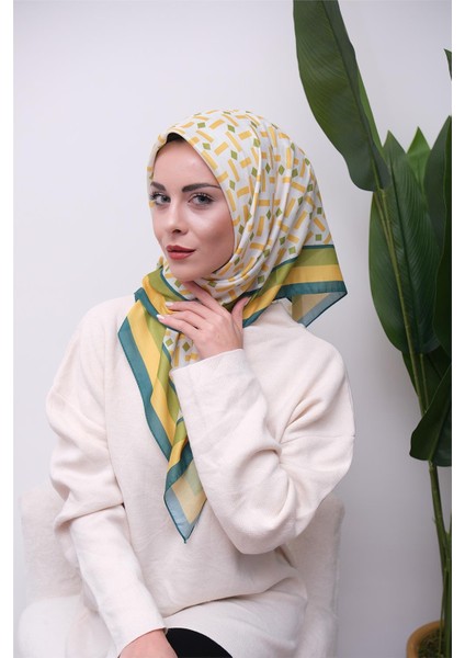 Renkli Karma Desen Dijital Soft Eşarp