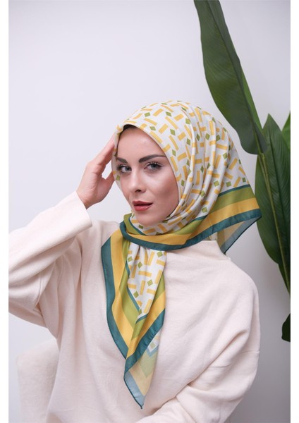 Renkli Karma Desen Dijital Soft Eşarp