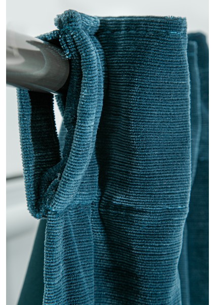 Rayna Kadife Perde Mavi 120X210 modelleri