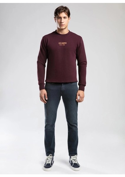 Yuvarlak Yaka Mürdüm Erkek Sweatshırt 261 Lcm 241040 Frose Mürdüm