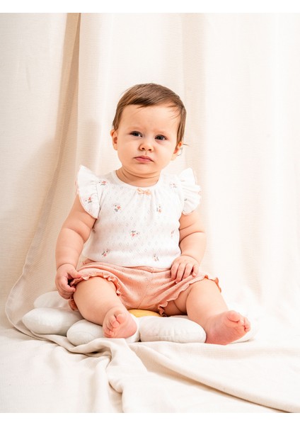 Jakarlı Baskılı Kız Bebek 2’li Takım | Şık ve Konforlu Tasarım | 3-24 Ay fiyatları