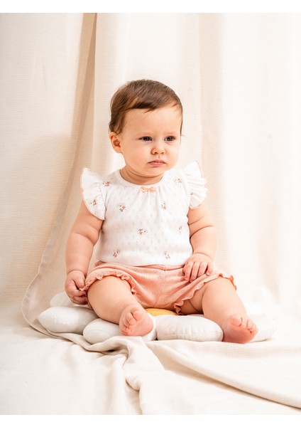 Jakarlı Baskılı Kız Bebek 2’li Takım | Şık ve Konforlu Tasarım | 3-24 Ay fırsatları