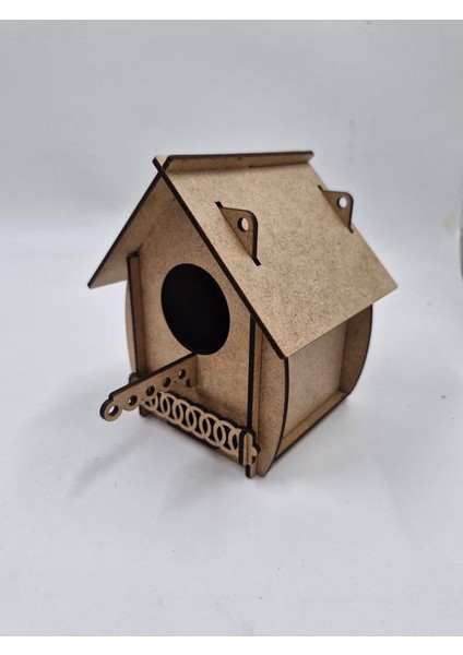 Ahşap Kuş Yuvası Evi Boyanabilir (Etkkinlik Için) 15 cm x 12 cm x 10 cm fiyatları