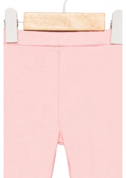 Kız Çocuk 4’lü Likralı Pamuklu (2-5 Yaş) Lastikli Bel Pembe Desenli Yumuşak Tayt modelleri