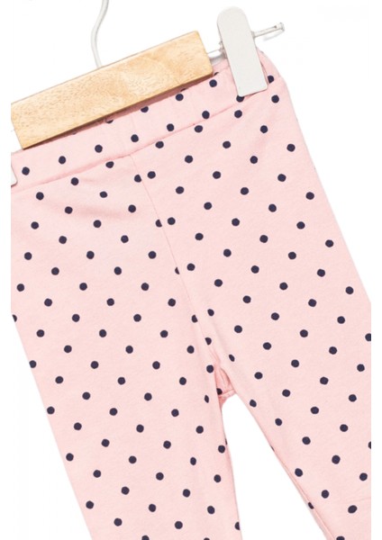 Kız Çocuk 4’lü Likralı Pamuklu (2-5 Yaş) Lastikli Bel Pembe Desenli Yumuşak Tayt indirimleri