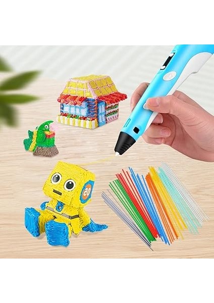 Adet 10 Renkli 3D Doodler Pen Dolum 3doodler Start 3D Kalem Filament Baskı Sıcaklığı Pcl 2,5 mm 3D Baskı Kalem Dolum Paketleri 3 Doodlers Pen Için indirimleri