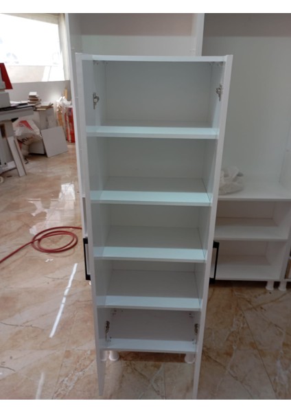 Lena Mdf Beyaz Çok Amaçlı Mutfak Dolabı