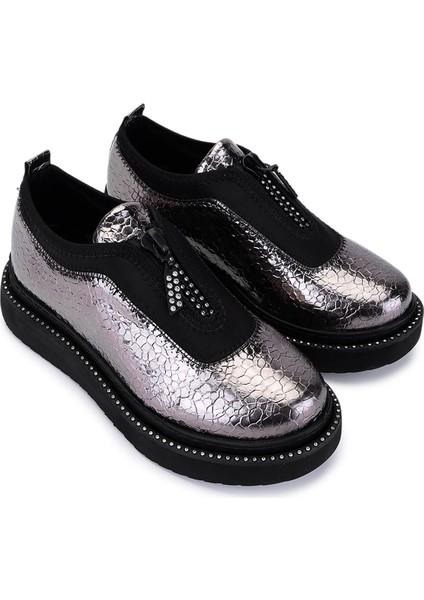 Kadın Suni Deri/tekstil Metalik Casual Ayakkabı 1172 666 Bn Ayk SK25-26 Antrasıt Bsk fiyatları