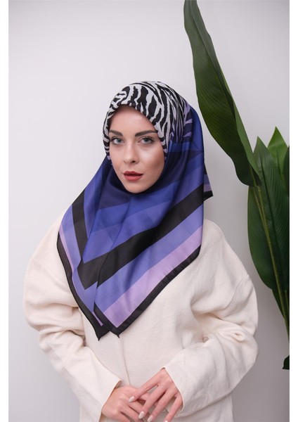 Renkli Karma Desen Dijital Soft Eşarp