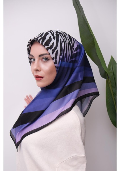 Renkli Karma Desen Dijital Soft Eşarp