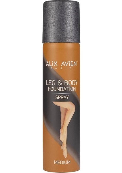 Bacak Fondöteni Medium Vücut Makyajı Bronzlaştırıcı Etki Sprey - Leg & Body Foundation Spray 75ML fiyatları