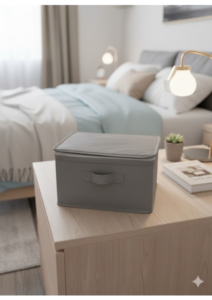 3'lü Gri Çorap Hurcu | Çok Amaçlı Dolap Içi ve Çekmece Içi Düzenleyici 29X24X17 cm indirimleri