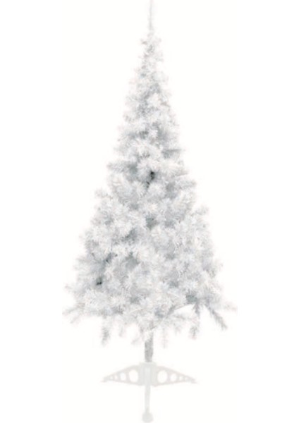 Yılbaşı Ağacı Yerli Üretim 150 cm 258 Dal Beyaz Renk Yılbaşı Çam Ağacı