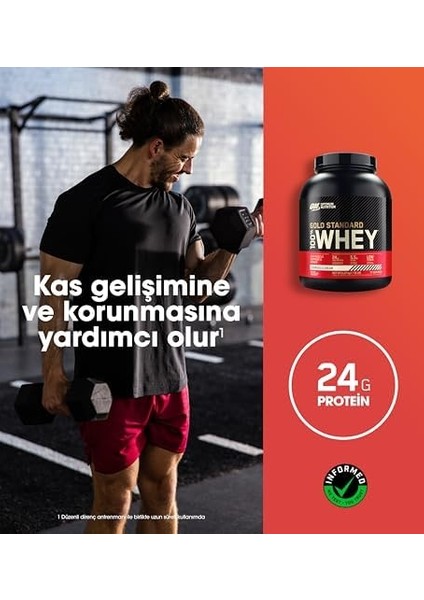 On Optimum Nutrition 100% Whey Gold Standard Kurabiye ve Krema Aromalı 2.27KG 71 Servis
