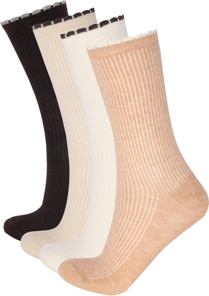 Kadın 4'lü Bileği Renkli Soket Çorap modelleri