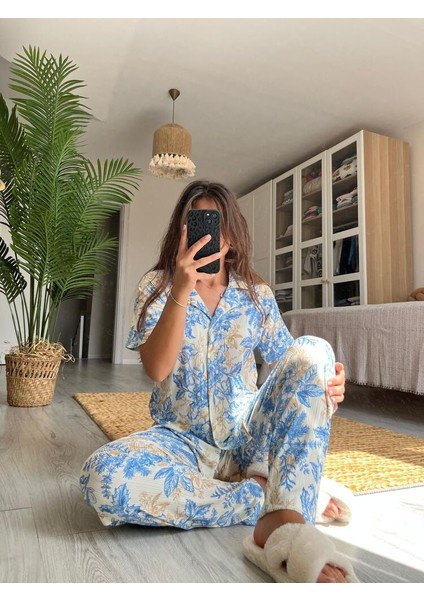 - Pegasus Mavi Karışık Desen Kadın Pijama Takımı fiyatları