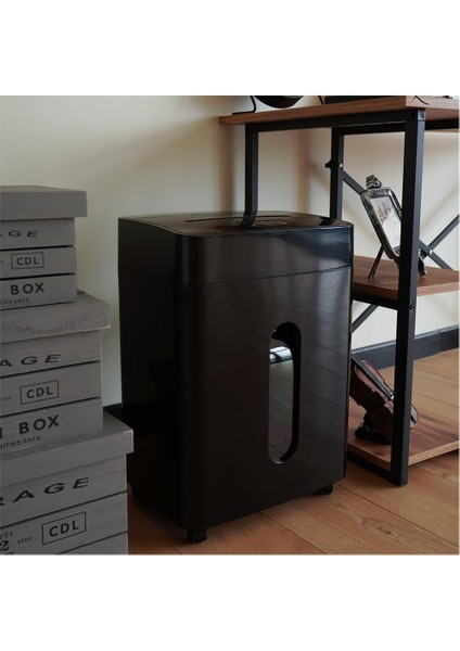 JP-727C Siyah Çapraz Kesim 23LT 42DB±3 Boyut 37.7-28.2-54 Siyah Sessiz Kağıt Kesme Makinesi fiyatları